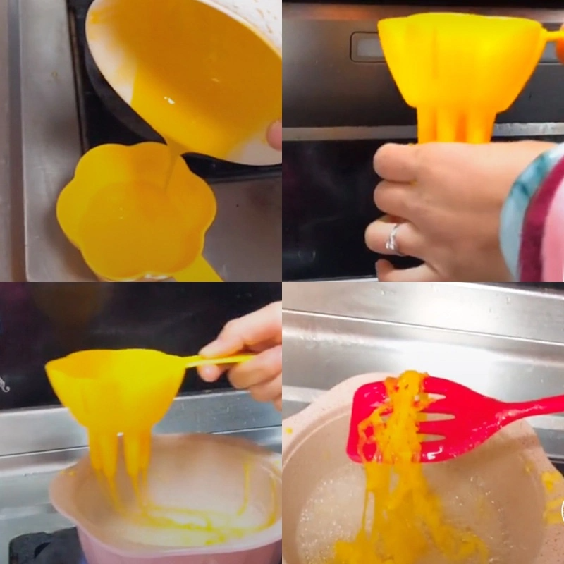 Kitchen Supplies Flower Egg Silk Maker